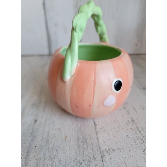 Holiday home cute little pumpkin face ceramic home decor Halloween - Picture 3 of 8